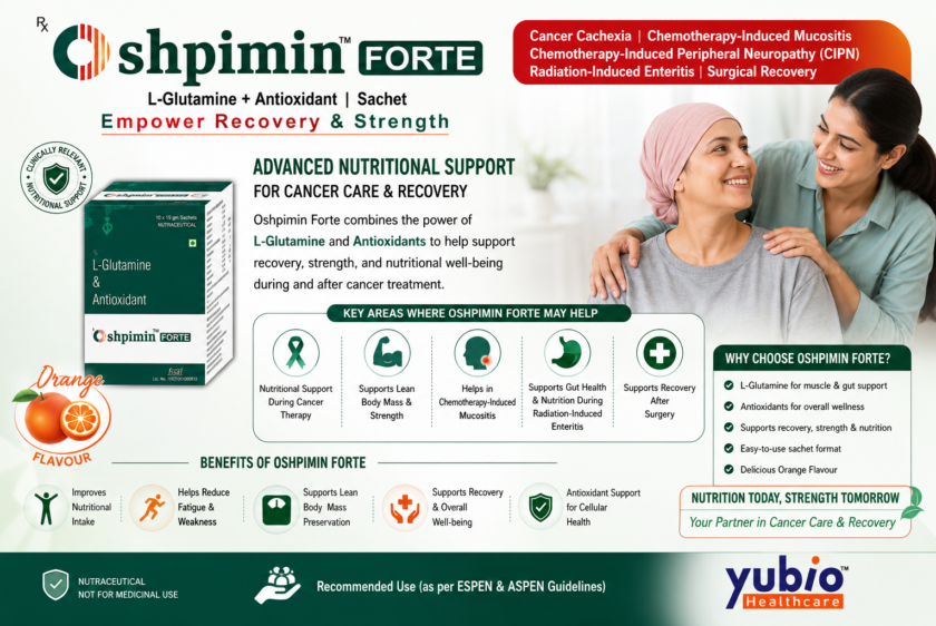 Oshpimin Forte L-Glutamine and Antioxidant Sachets for Cancer Nutrition Support, Recovery, and Strength During Chemotherapy